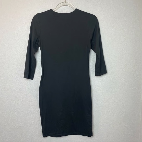 OHOT KISS Fitted Mini Black Lace Up Dress Size M - Picture 2 of 2